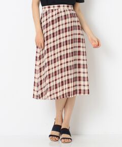 S size ONWARD(小さいサイズ) / エスサイズオンワード ミニ・ひざ丈スカート | 【洗える】オータムカラーチェックシフォン スカート