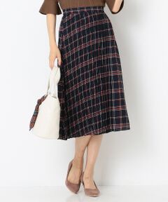 S size ONWARD(小さいサイズ) / エスサイズオンワード ミニ・ひざ丈スカート | 【洗える】オータムカラーチェックシフォン スカート