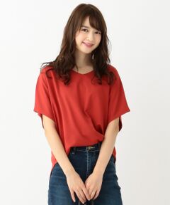 【UVケア】レーヨンナイロンポンチ ドルマンスリーブ Tシャツ