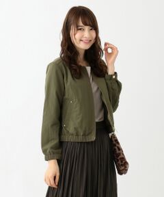 S size ONWARD(小さいサイズ) / エスサイズオンワード ブルゾン | オータムノーカラー ブルゾン