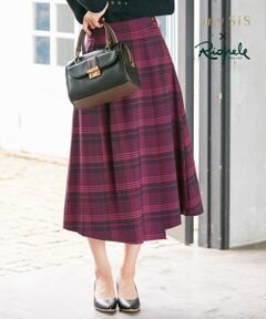 S size ONWARD(小さいサイズ) / エスサイズオンワード ミニ・ひざ丈スカート | 【Riopeleコラボ】オータムチェックツイル スカート