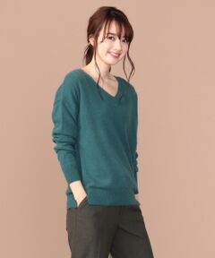 S size ONWARD(小さいサイズ) / エスサイズオンワード ニット・セーター | ウールブレンドVネック ニット