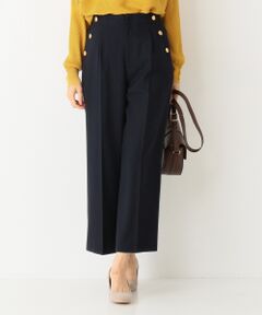 S size ONWARD(小さいサイズ) / エスサイズオンワード その他パンツ | フロントボタン ワイドパンツ