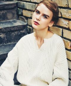 S size ONWARD(小さいサイズ) / エスサイズオンワード ニット・セーター | 【洗える】キーネックケーブル ニット