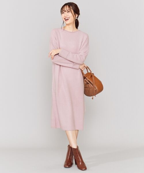セール Oggi1月号掲載 カラーラクーンニット ワンピース ロング マキシ丈ワンピース S Size Onward 小さいサイズ エスサイズオンワード ファッション通販 タカシマヤファッションスクエア