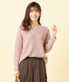 S size ONWARD(小さいサイズ) / エスサイズオンワード ニット・セーター | 【洗える】ネックポイント ニット