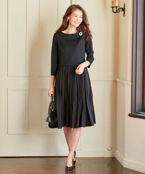 セール 洗える Octaライトジャージーワンピース ミニ丈 ひざ丈ワンピース S Size Onward 小さいサイズ エスサイズオンワード ファッション通販 タカシマヤファッションスクエア