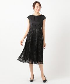 S size ONWARD(小さいサイズ) / エスサイズオンワード ドレス | 【洗える】フルールレースプリーツ ドレス