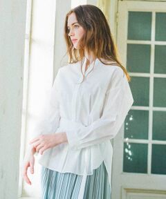 S size ONWARD(小さいサイズ) / エスサイズオンワード トップス | 【Dカンベルト付き】2WAYシャツ ブラウス