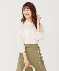 S size ONWARD(小さいサイズ) / エスサイズオンワード トップス | 【美人百花3月号掲載】シャーリングポイント ブラウス