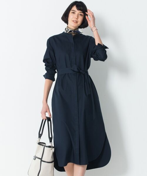 セール 洗える Canclini シャツワンピース ミニ丈 ひざ丈ワンピース S Size Onward 小さいサイズ エスサイズ オンワード ファッション通販 タカシマヤファッションスクエア