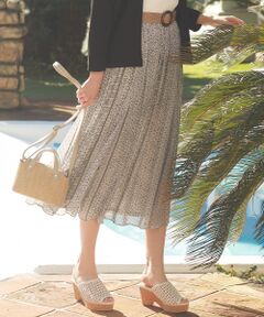 S size ONWARD(小さいサイズ) / エスサイズオンワード ミニ・ひざ丈スカート | 【松井愛莉さん着用】エスニックパネルプリント スカート