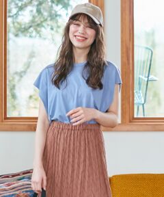 S size ONWARD(小さいサイズ) / エスサイズオンワード Tシャツ | 【L'aube】コットンテンセルジャージー カットソー