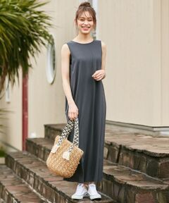 S size ONWARD(小さいサイズ) / エスサイズオンワード ミニ丈・ひざ丈ワンピース | 【L'aube】コットンテンセルジャージー ワンピース