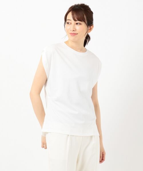 S size ONWARD(小さいサイズ) / エスサイズオンワード Tシャツ | 【Ray6月号掲載】Rich cottonスムース フレンチスリーブ Tシャツ | 詳細3