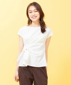 S size ONWARD(小さいサイズ) / エスサイズオンワード Tシャツ | ドッキングリボン ブラウス