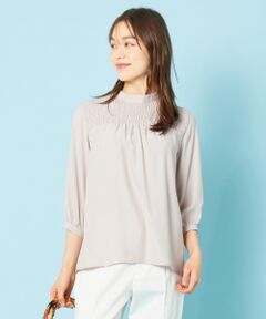 S size ONWARD(小さいサイズ) / エスサイズオンワード トップス | 【洗える】シャーリングポイント ブラウス