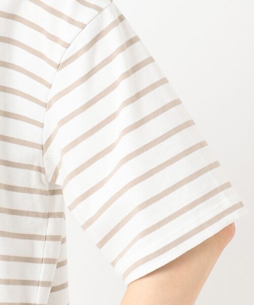 S size ONWARD(小さいサイズ) / エスサイズオンワード Tシャツ | 【ecolofriend】ミニロゴボーダー Tシャツ | 詳細8
