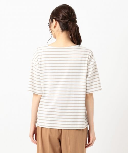 S size ONWARD(小さいサイズ) / エスサイズオンワード Tシャツ | 【ecolofriend】ミニロゴボーダー Tシャツ | 詳細6
