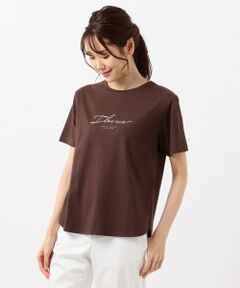 コード刺繍ロゴ Tシャツ