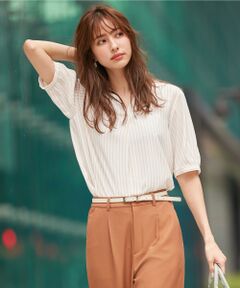 S size ONWARD(小さいサイズ) / エスサイズオンワード トップス | 【イージーケア】タックスリーブプルオーバー ブラウス