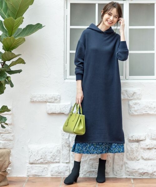 セール 東原亜希さん着用 Kmkk リヨセルコットンウラケ ワンピース Kj29 ミニ丈 ひざ丈ワンピース S Size Onward 小さいサイズ エスサイズオンワード ファッション通販 タカシマヤファッションスクエア