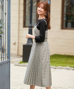 S size ONWARD(小さいサイズ) / エスサイズオンワード セットアップ | 【2SET】サイドプリーツ ジャンドレ