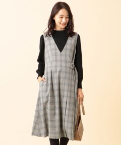 S size ONWARD(小さいサイズ) / エスサイズオンワード ミニ丈・ひざ丈ワンピース | 【2SET】ラップポイント ジャンドレ セット