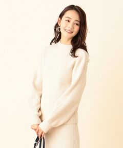 S size ONWARD(小さいサイズ) / エスサイズオンワード ニット・セーター | 【セットアップ可】リブ編みハイネック プルオーバー