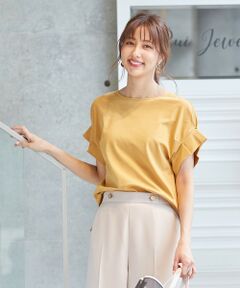 S size ONWARD(小さいサイズ) / エスサイズオンワード カットソー | 【UVケア】ヒーリングカラー タックスリーブ Tシャツ