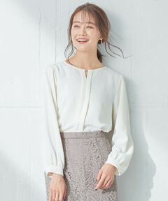 S size ONWARD(小さいサイズ) / エスサイズオンワード シャツ・ブラウス | 【洗える】スフレタッチバー ブラウス