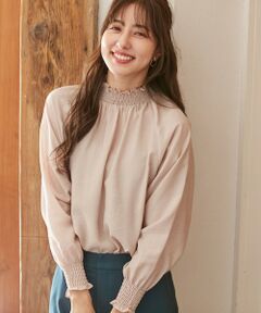 S size ONWARD(小さいサイズ) / エスサイズオンワード シャツ・ブラウス | 【洗える】 スモッキング ブラウス