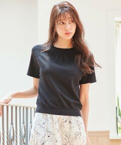 【洗える】ネックポイント ニット Tシャツ