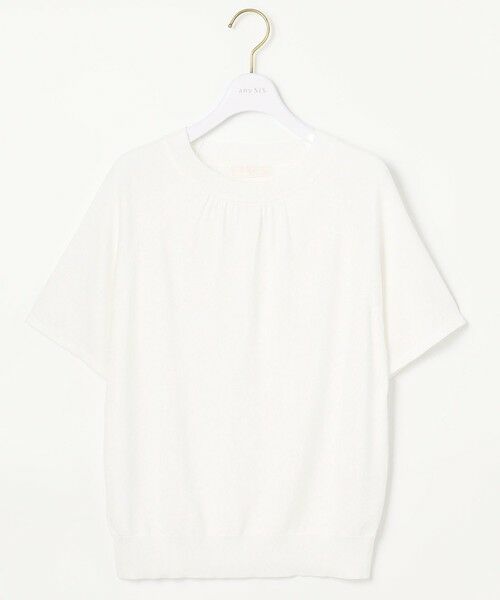 S size ONWARD(小さいサイズ) / エスサイズオンワード ニット・セーター | 【洗える】ネックポイント ニット Tシャツ | 詳細3
