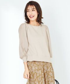 S size ONWARD(小さいサイズ) / エスサイズオンワード カットソー | 【洗える】スポンディッシュジャージー シアースリーブ トップス