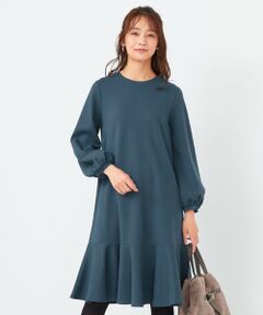 S size ONWARD(小さいサイズ) / エスサイズオンワード ロング・マキシ丈ワンピース | 【洗える】ポンチフレア ワンピース