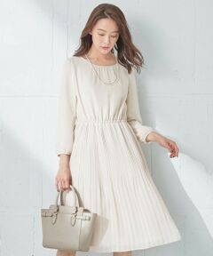 S size ONWARD(小さいサイズ) / エスサイズオンワード ロング・マキシ丈ワンピース | 【洗える】フェミニンプリーツ ワンピース