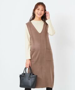 S size ONWARD(小さいサイズ) / エスサイズオンワード ミニ丈・ひざ丈ワンピース | 【2SET】ニット ジャンスカ セット