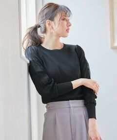 S size ONWARD(小さいサイズ) / エスサイズオンワード ニット・セーター | 【洗える】マジョリカスリーブ ニット