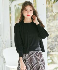 S size ONWARD(小さいサイズ) / エスサイズオンワード カーディガン・ボレロ | 【美人百花6月号掲載】ギャザースリーブドルマン カーディガン