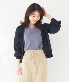 S size ONWARD(小さいサイズ) / エスサイズオンワード カーディガン・ボレロ | 【美人百花6月号掲載】ギャザースリーブドルマン カーディガン