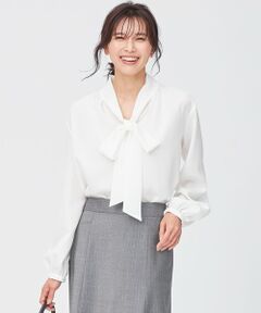 S size ONWARD(小さいサイズ) / エスサイズオンワード シャツ・ブラウス | リボンディテール ギャザー ブラウス