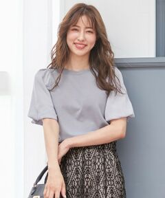 S size ONWARD(小さいサイズ) / エスサイズオンワード ニット・セーター | 【洗える】バルーンスリーブ ニットＴシャツ