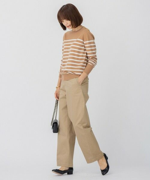 S size ONWARD(小さいサイズ) / エスサイズオンワード その他パンツ | コットンギャバ チノ パンツ | 詳細8