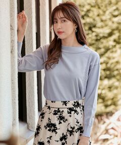 S size ONWARD(小さいサイズ) / エスサイズオンワード ニット・セーター | 【洗える】サイドケーブルカラー ニット