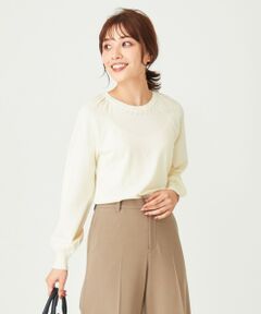 S size ONWARD(小さいサイズ) / エスサイズオンワード ニット・セーター | 【美人百花11月号掲載】ラグランパール調ジュエル ニット