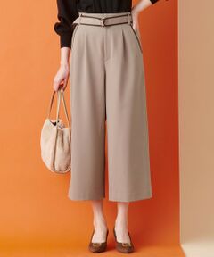 S size ONWARD(小さいサイズ) / エスサイズオンワード その他パンツ | 【洗える】バイカラートリミングワイド パンツ