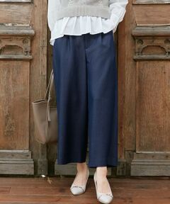 S size ONWARD(小さいサイズ) / エスサイズオンワード その他パンツ | 【洗える】バイカラートリミングワイド パンツ