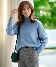 S size ONWARD(小さいサイズ) / エスサイズオンワード ニット・セーター | 【好評につき新色追加/CLASSY.1月号掲載】ウールカシミヤブレンド スタンドネック ニット
