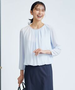 S size ONWARD(小さいサイズ) / エスサイズオンワード カットソー | 【洗える】シルキーデシン ボールチェーン カットソー